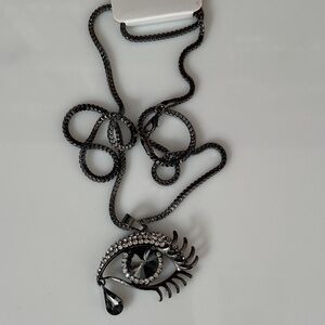 Black Eye Pendant Necklace